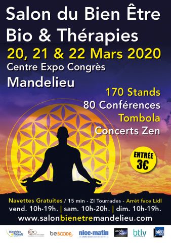 Salon du Bien-être, Bio et Thérapies Mandelieu 2020