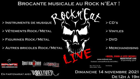 Brocante musicale au Rock n'Eat !